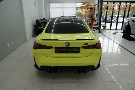BMW M3 엘비옐로우로 순정 도색같이 랩핑했어요 / 성남,판교,분당.강남