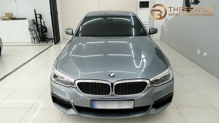 BMW 5시리즈, 무광 컬러는 랩핑으로 해야 하는 이유! (#사틴블랙 #전체랩핑 #분당랩핑 #판교랩핑) / 성남,판교,분당.강남