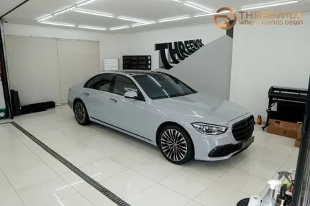벤츠 S클래스, 포르쉐 시그니처 컬러 선택이 가능한 이유! (#전체랩핑 #크레용 #S580 #분당 #판교) / 성남시 수정구 시흥동