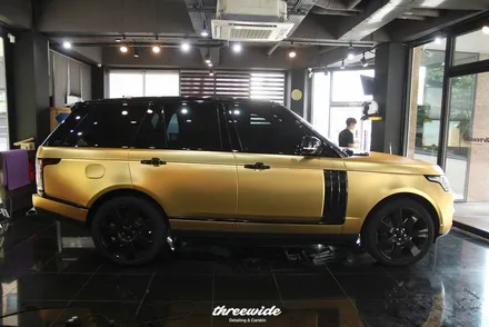 레인지로버 보그 사틴 크롬 전체랩핑 / 성남시 수정구 시흥동