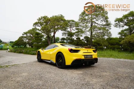 페라리 488 GTB 카본파츠 PPF & 이태리 컬러 포인트 데칼 / 성남,판교,분당.강남