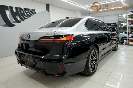 분당 BMW 740i, 일반적인 투톤 랩핑에 지친 분들을 위한 시공 (#듀오톤 #크롬죽이기 #크롬딜리트 #판교) / 성남시 수정구 시흥동
