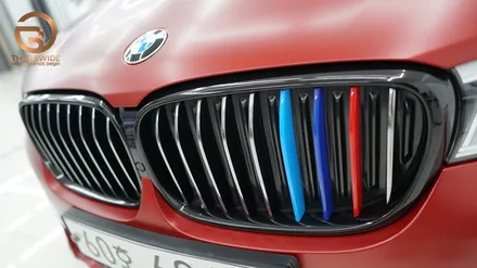 (분당 PPF) BMW 730D 사틴 뱀파이어 레드 랩핑 / 성남시 수정구 시흥동