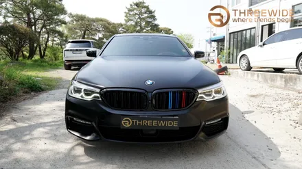 BMW 5시리즈, 무광 컬러는 랩핑으로 해야 하는 이유! (#사틴블랙 #전체랩핑 #분당랩핑 #판교랩핑) / 성남,판교,분당.강남