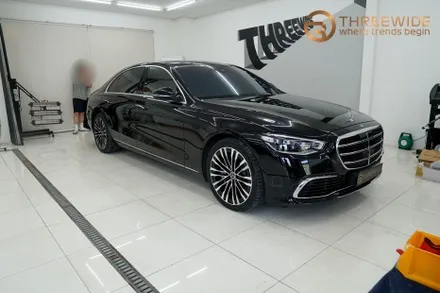 벤츠 S클래스, 포르쉐 시그니처 컬러 선택이 가능한 이유! (#전체랩핑 #크레용 #S580 #분당 #판교) / 성남시 수정구 시흥동