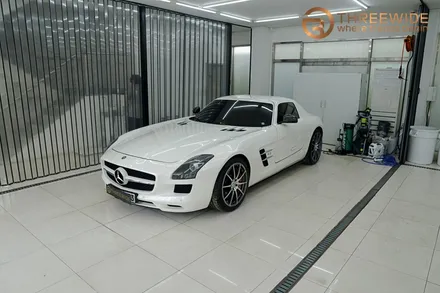 분당 벤츠 SLS, 오래된 PPF 황변이 생겼다면 이런 방법으로!? (#벤츠 #SLS #AMG #PPF제거 #광택 #분당 #판교) / 성남시 수정구 시흥동