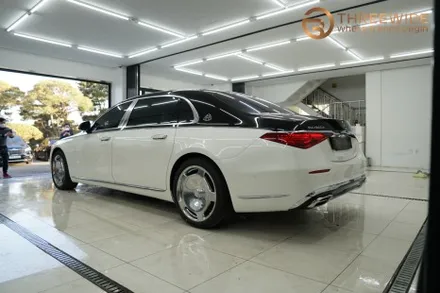 분당 벤츠 S580, 블랙 & 화이트 럭셔리 투톤 컬러 PPF 시공 (#전체랩핑 #부분랩핑 #코치라인 #판교) / 성남시 수정구 시흥동