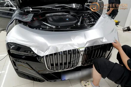 분당 BMW 740i, 일반적인 투톤 랩핑에 지친 분들을 위한 시공 (#듀오톤 #크롬죽이기 #크롬딜리트 #판교) / 성남시 수정구 시흥동