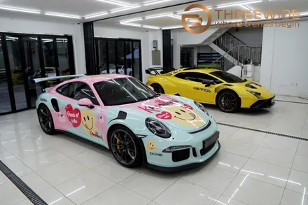 <분당/강남 랩핑 PPF> 노티드도너츠 포르쉐 GTR3RS 사고 보험처리 랩핑 PPF / 성남,판교,분당.강남