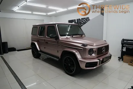 벤츠 지바겐 g63 amg 사틴 로즈골드 크롬 랩핑했어요 / 성남,판교,분당.강남