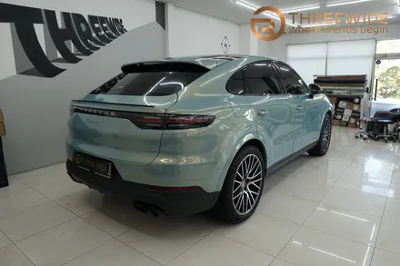 포르쉐 카이엔쿠페 이노즈텍 어반밤부 전체랩핑 / 성남,판교,분당.강남