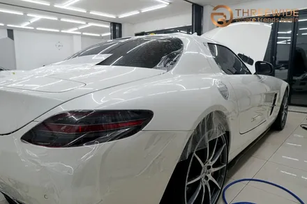 분당 벤츠 SLS, 오래된 PPF 황변이 생겼다면 이런 방법으로!? (#벤츠 #SLS #AMG #PPF제거 #광택 #분당 #판교) / 성남시 수정구 시흥동
