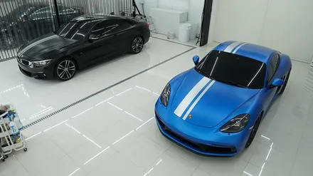 (분당 랩핑 ppf) bmw 420i 사틴블랙 전체랩핑 / 성남시 수정구 시흥동