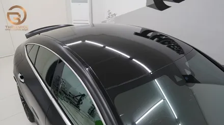 (분당 ppf) 벤츠 amg gt4door 사틴블랙 랩핑 / 성남시 수정구 시흥동