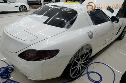 분당 벤츠 SLS, 오래된 PPF 황변이 생겼다면 이런 방법으로!? (#벤츠 #SLS #AMG #PPF제거 #광택 #분당 #판교) / 성남시 수정구 시흥동