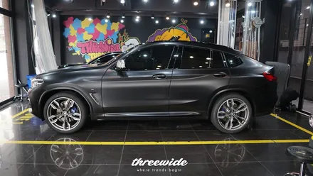 bmw x4 M40D [사틴 블랙 전체랩핑] / 성남시 수정구 시흥동