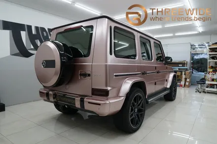 벤츠 지바겐 g63 amg 사틴 로즈골드 크롬 랩핑했어요 / 성남,판교,분당.강남