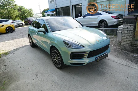 포르쉐 카이엔쿠페 이노즈텍 어반밤부 전체랩핑 / 성남,판교,분당.강남