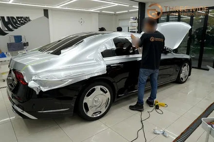 마이바흐 S580, 벤츠 투톤 컬러가 고민 중이라면! (#듀오톤랩핑 #코치라인 #매뉴팩처 #분당 #판교) / 성남시 수정구 시흥동