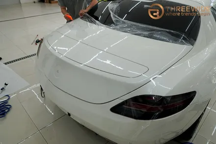 분당 벤츠 SLS, 오래된 PPF 황변이 생겼다면 이런 방법으로!? (#벤츠 #SLS #AMG #PPF제거 #광택 #분당 #판교) / 성남시 수정구 시흥동