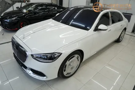 분당 벤츠 S580, 블랙 & 화이트 럭셔리 투톤 컬러 PPF 시공 (#전체랩핑 #부분랩핑 #코치라인 #판교) / 성남시 수정구 시흥동