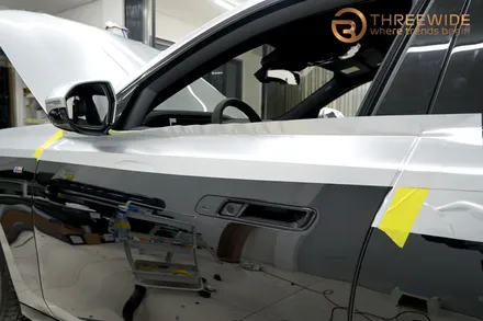 분당 BMW 740i, 일반적인 투톤 랩핑에 지친 분들을 위한 시공 (#듀오톤 #크롬죽이기 #크롬딜리트 #판교) / 성남시 수정구 시흥동
