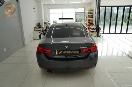 BMW THE 4, 글로스 다크 블루 메탈릭 에이버리 전체 랩핑 시공 (#분당 #판교 #420d) / 성남시 수정구 시흥동