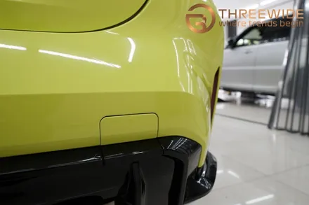 BMW M3 엘비옐로우로 순정 도색같이 랩핑했어요 / 성남,판교,분당.강남