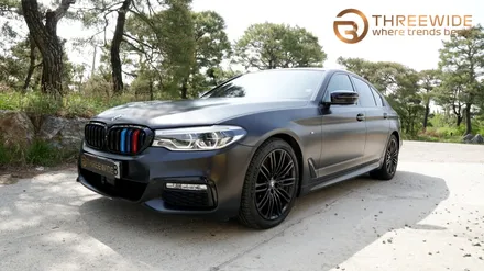 BMW 5시리즈, 무광 컬러는 랩핑으로 해야 하는 이유! (#사틴블랙 #전체랩핑 #분당랩핑 #판교랩핑) / 성남,판교,분당.강남