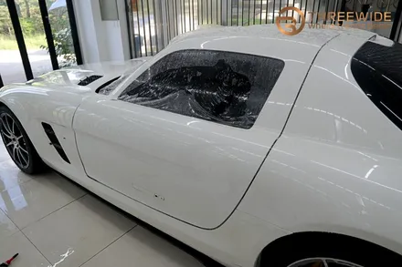분당 벤츠 SLS, 오래된 PPF 황변이 생겼다면 이런 방법으로!? (#벤츠 #SLS #AMG #PPF제거 #광택 #분당 #판교) / 성남시 수정구 시흥동