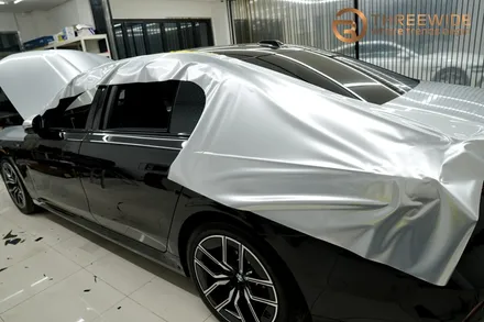 분당 BMW 740i, 일반적인 투톤 랩핑에 지친 분들을 위한 시공 (#듀오톤 #크롬죽이기 #크롬딜리트 #판교) / 성남시 수정구 시흥동