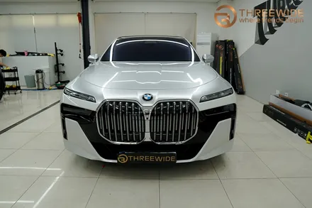 BMW i7(740) 투톤 랩핑, 은은한 순정 느낌 그대로 (#듀오톤 #메탈릭실버 #분당 #판교) / 성남시 수정구 시흥동