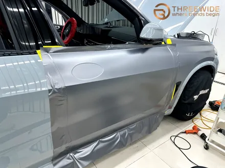 BMW X5, 사틴 그레이 & 실내 카본 전체 랩핑 시공 했어요! / 성남시 수정구 시흥동