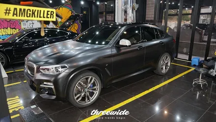 bmw x4 M40D [사틴 블랙 전체랩핑] / 성남시 수정구 시흥동