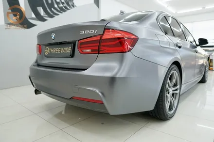 (분당 랩핑) BMW 3시리즈 사틴 그레이 메탈릭 랩핑 / 성남,판교,분당.강남