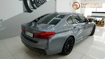 BMW 5시리즈, 무광 컬러는 랩핑으로 해야 하는 이유! (#사틴블랙 #전체랩핑 #분당랩핑 #판교랩핑) / 성남,판교,분당.강남