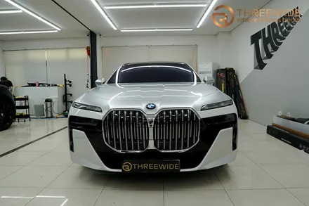BMW i7(740) 투톤 랩핑, 은은한 순정 느낌 그대로 (#듀오톤 #메탈릭실버 #분당 #판교) / 성남시 수정구 시흥동
