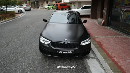 BMW 520D [사틴 블랙 전체랩핑] / 성남시 수정구 시흥동