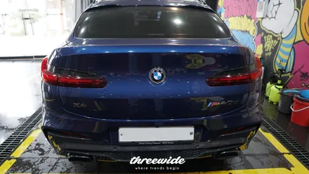 bmw x4 M40D [사틴 블랙 전체랩핑] / 성남시 수정구 시흥동