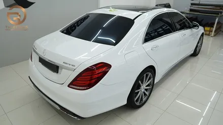 (분당 PPF) 벤츠 S65 AMG 유광 화이트 전체 랩핑 / 성남시 수정구 시흥동