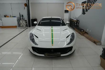 페라리 812 GTS 랩핑 전문점에서 커스텀 데칼 시공 / 성남,판교,분당.강남