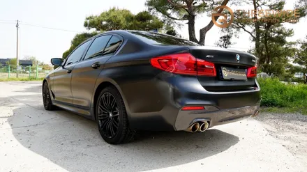 BMW 5시리즈, 무광 컬러는 랩핑으로 해야 하는 이유! (#사틴블랙 #전체랩핑 #분당랩핑 #판교랩핑) / 성남,판교,분당.강남