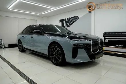 분당 BMW 740i, 투톤 랩핑 정장으로 더욱 세련되게! (#듀오톤랩핑#고광택 #필름 #판교 #코치라인) / 성남시 수정구 시흥동
