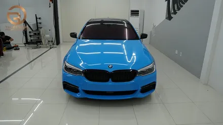 (분당 랩핑 PPF) BMW G30 540i 스머프 랩핑 / 성남시 수정구 시흥동