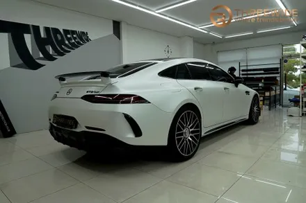 벤츠 GT63, 내 차를 완전히 다르게 만드는 방법!? (#전체랩핑 #사틴펄화이트 #3M #분당 #판교) / 성남시 수정구 시흥동