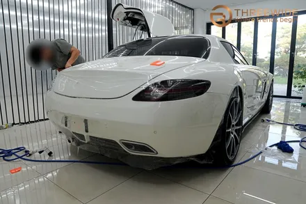 분당 벤츠 SLS, 오래된 PPF 황변이 생겼다면 이런 방법으로!? (#벤츠 #SLS #AMG #PPF제거 #광택 #분당 #판교) / 성남시 수정구 시흥동