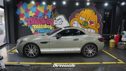 벤츠 SLC43AMG [사틴 카키 그린 전체랩핑] / 성남시 수정구 시흥동