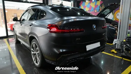 bmw x4 M40D [사틴 블랙 전체랩핑] / 성남시 수정구 시흥동