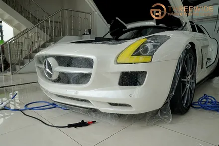 분당 벤츠 SLS, 오래된 PPF 황변이 생겼다면 이런 방법으로!? (#벤츠 #SLS #AMG #PPF제거 #광택 #분당 #판교) / 성남시 수정구 시흥동