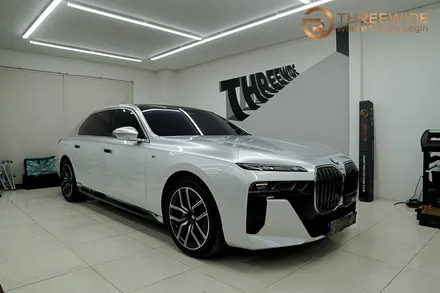 BMW i7(740) 투톤 랩핑, 은은한 순정 느낌 그대로 (#듀오톤 #메탈릭실버 #분당 #판교) / 성남시 수정구 시흥동